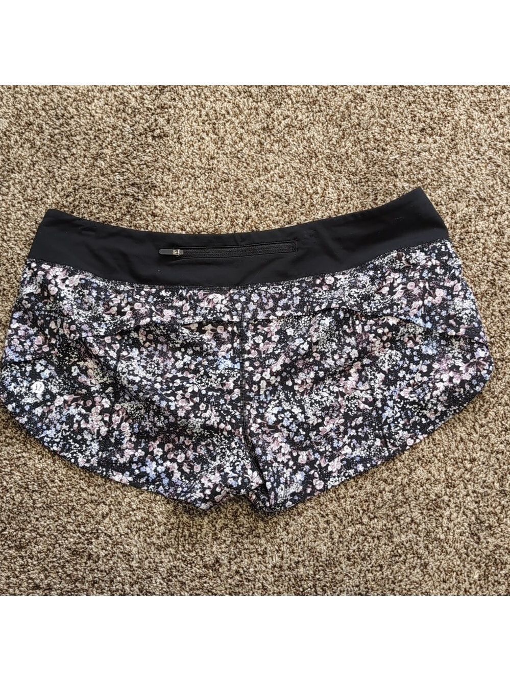 Lululemon Speed Up Shorts Floral Print Athletic Size 10